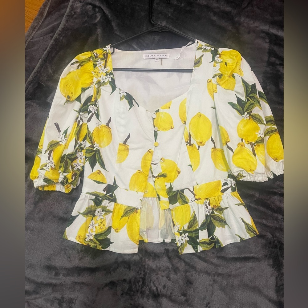 Lemon chic elegant top - Picture 1 of 3
